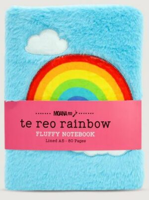 Te Reo Rainbow Fluffy Notebook