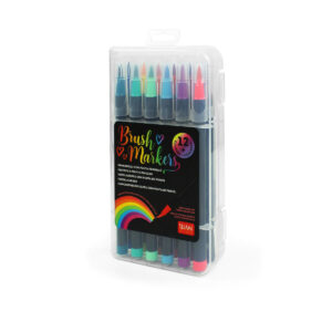 Bright Colour Brush Markers 12 pack