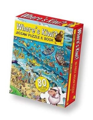 Where's Kiwi (80 piece Jigsaw Puzzle and Book)